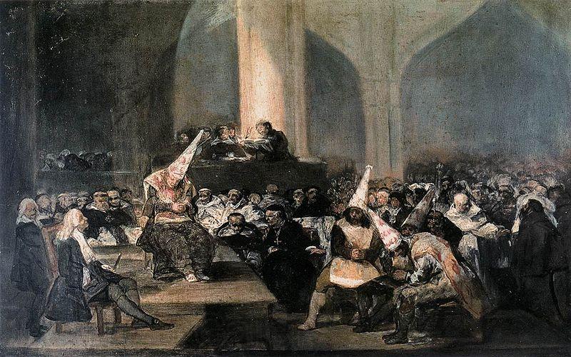 Francisco de Goya The Inquisition Tribunal Germany oil painting art